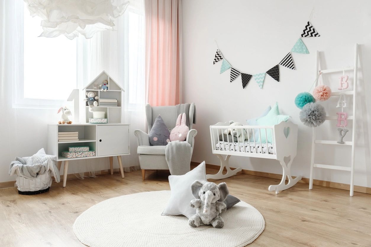 Modern nursery room